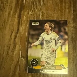 Topps Soccer Trading Card with Gold and Black Accents
